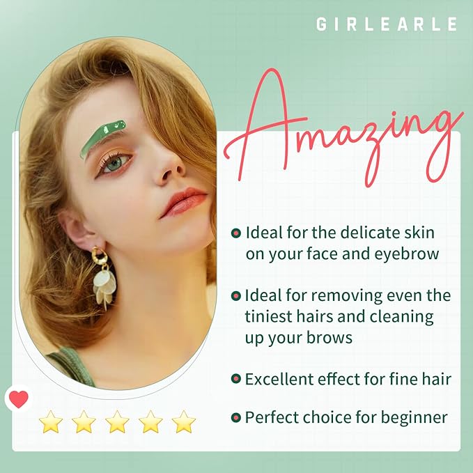 Wax Beads (1lb) for Hair Removal - Aloe Vera Formula, Perfect for Sensitive Skin, Eyebrow, Brazilian Bikini, Legs, Facial and Full Body Waxing at Home-BrightBean Baby