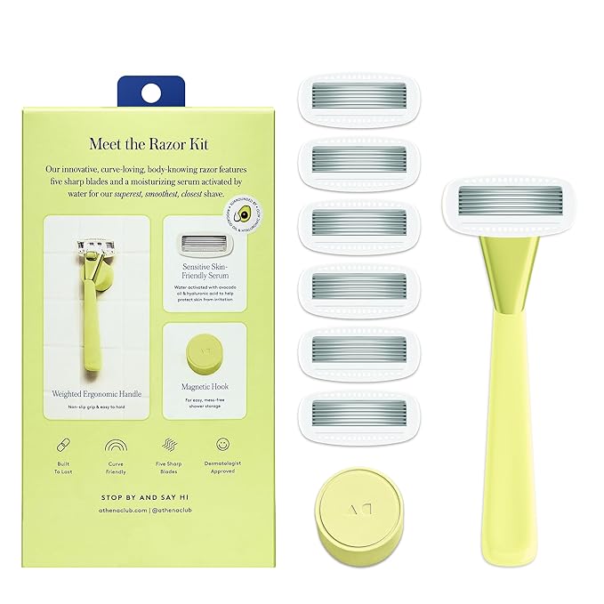 Women's Razor Shave Kit, 1 Matchpoint Razor Handle + 6 Blade Refills-BrightBean Baby