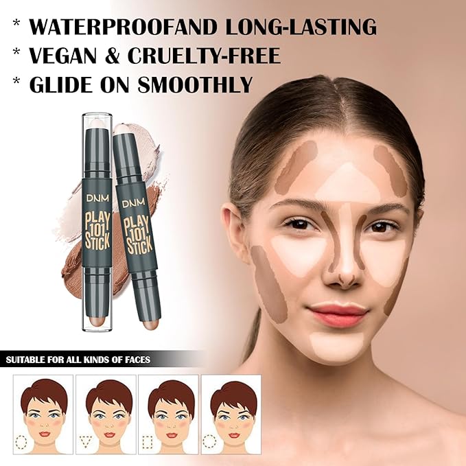 Full Makeup Set Kit for Women Girls Teens, Makeup Present Set, Foundation Face Primer, Eyeshadow Eyeliner Eyebrow Pencil Soap Mascara, Counter Stick Liquid Lipsticks, Brush & Sponges-BrightBean Baby