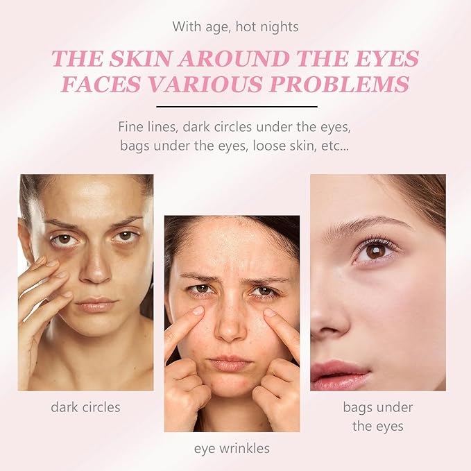 Instant Under Eye Cream, Ream For Eye Bags, Moisturizing Eye Cream, Anti-Wrinkle Eye, Brightening Eyes Tightener Cream, Helps To Instantly Reduce The Puffy Eye Look（2pcs）-BrightBean Baby