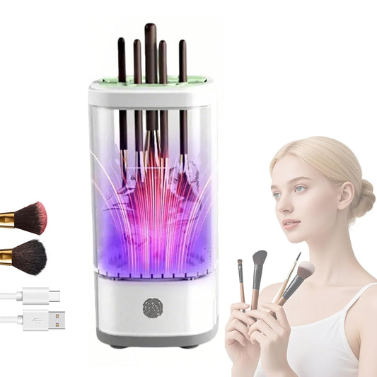 3 IN 1 Automatic Makeup Brush Cleaner-9000 RPM Makeup Brush Cleaner Machine and Dryer Portable Automatic USB Cosmetic Brushes Cleaner Tool for All Size Beauty Makeup Brush Travel Set-BrightBean Baby