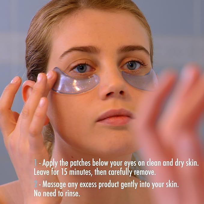 L'Action Paris Anti-Fatigue Ice Patches, Eye Masks for Brightened Refreshed and Calm Skin, Enriched with Niacinamide and Probiotics, Ideal for Tired Skin, Pack of 2-BrightBean Baby