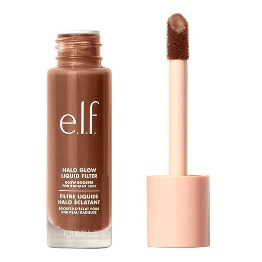 e.l.f. Halo Glow Liquid Filter, Complexion Booster For A Glowing, Soft-Focus Look, Infused With Hyaluronic Acid, Vegan & Cruelty-Free, 8 Rich-BrightBean Baby
