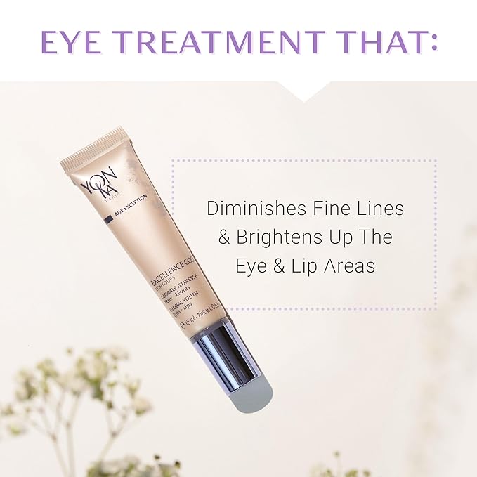 Yon-Ka Excellence Code Contours Eye Cream (15ml) Anti-Aging Eye and Lip Treatment with Hyaluronic Acid, Reduce Puffiness and Dark Circles, Paraben-Free-BrightBean Baby