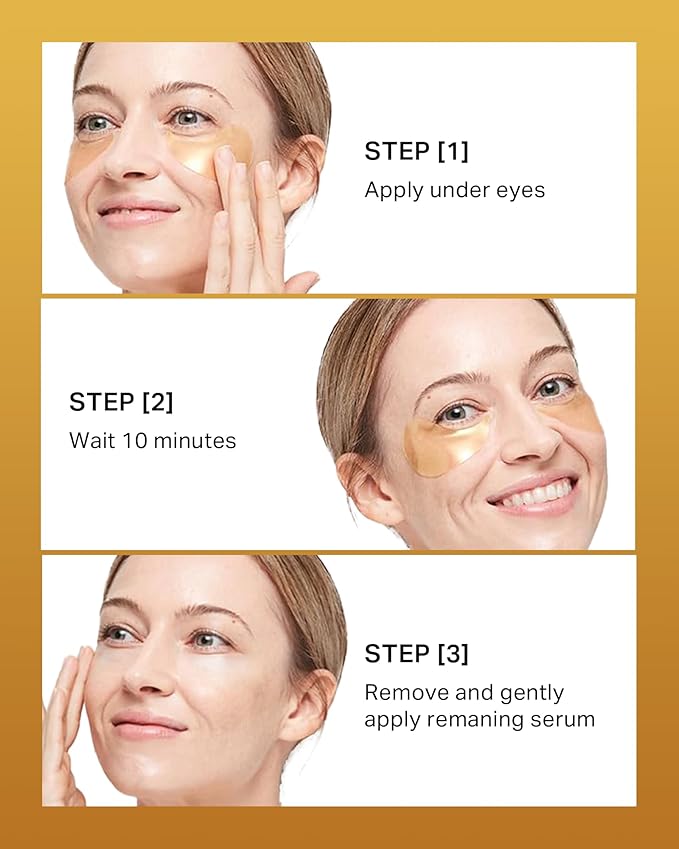 depology Restoring Hydrogel Under Eye Patch | 60 Patches | Brightening Caffeine Gold Pads for Dark Circles | Puffiness | Wrinkles | Refresh | Travel-BrightBean Baby