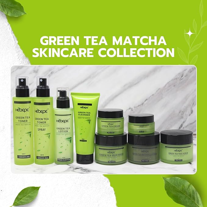 Green Tea Matcha Facial Toner with Rose Petal, Refreshing, and Soothing Face Toner, with Rose Oil, Aloe Vera,120ml-BrightBean Baby