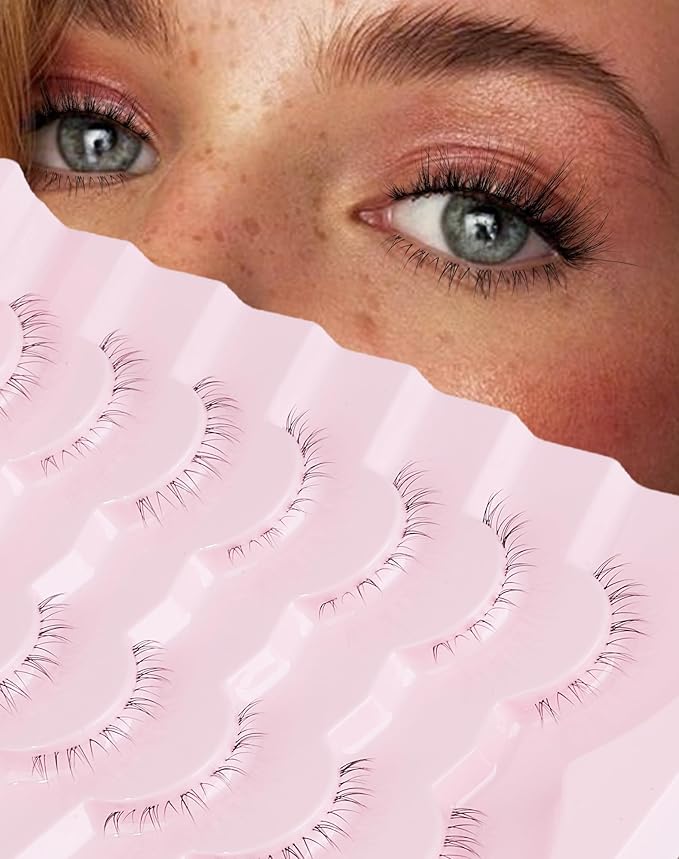 Eyelashes False Bottom Lashes Lower Lashes Fake Bottom Eyelashes 7 Pairs R-2-BrightBean Baby