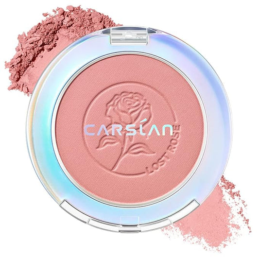 Face Blush, Powder Blush Makeup, Longlasting Highly Pigmented Face makeup, Smooth, Vegan & Cruelty Free, 1 Count, 04 LOST ROSE-BrightBean Baby