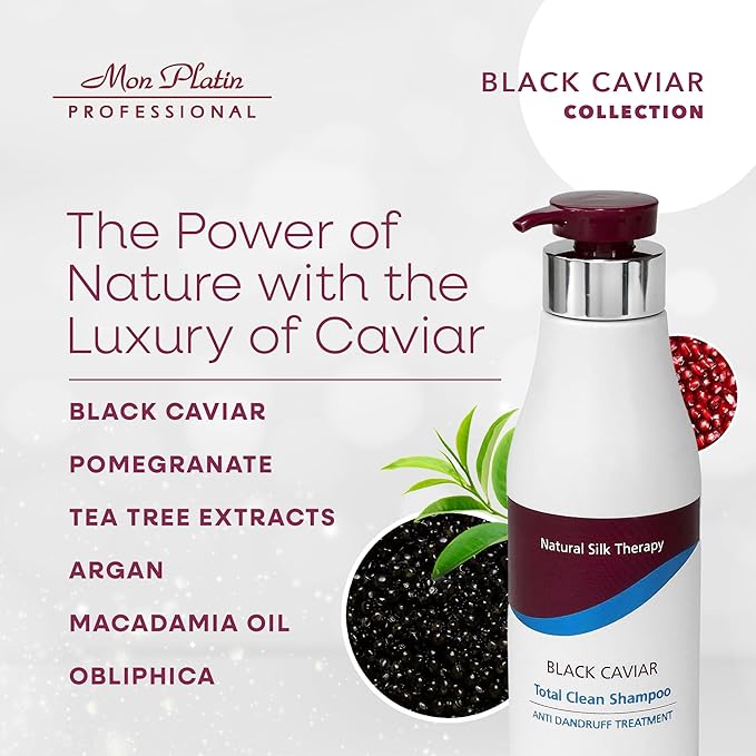 Mon Platin Black Caviar Total Clean Anti-Dandruff Shampoo - 500ml (17oz)-BrightBean Baby