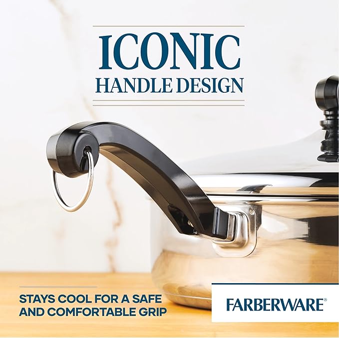 Farberware Classic Stainless Steel Saute Pan 2.75 Qt with Lid - Frying Pan