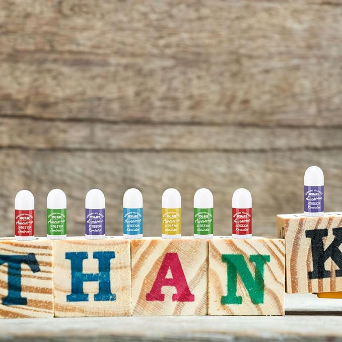 25 Pcs Thank You Gifts Mini Lip Balm Bulk Gifts for Coworkers Inspirational Appreciation Gifts Natural Ingredients Dry Chapped Lip Care Products for Employee Women Teacher, Assorted Flavors-BrightBean Baby