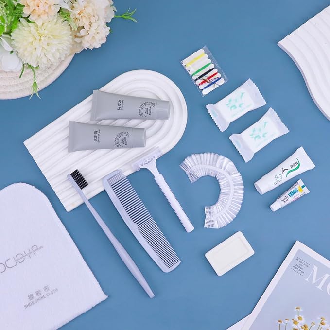 Hygiene Kit, Hygiene Kit Bulk, The Travel Hygiene Kit Is Fully Equipped, Individually Packed, Easy To Carry, Convenience Kits Suitable For Hotel, Home, Camping, Travel (PACK-12)-BrightBean Baby