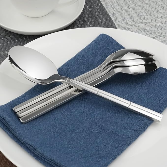 12-Piece Stainless Steel Dinner Spoons Table Spoons, 7.83-Inch