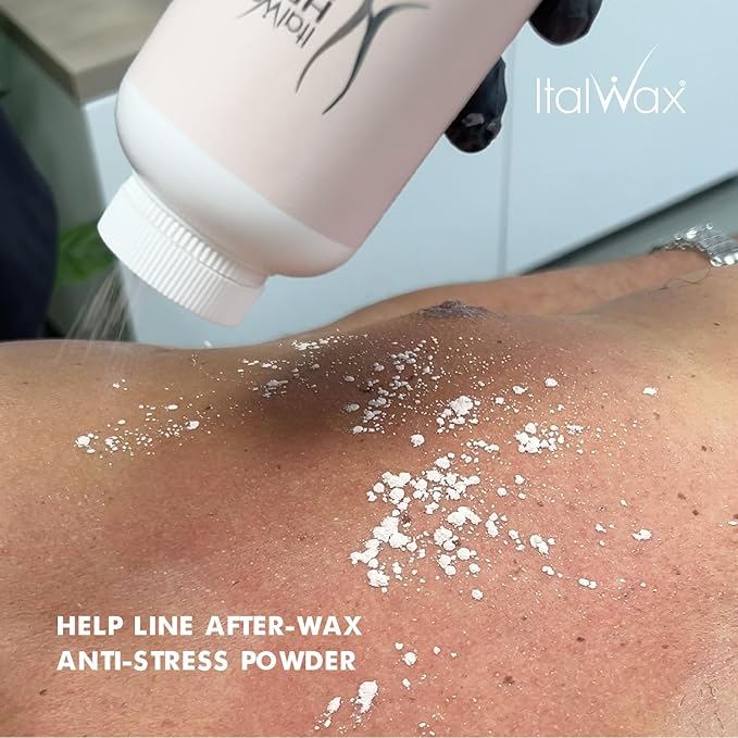 Italwax Help Line Anti-Stress Powder 1.06 oz (30g) – Calamine Soothing Formula – Reduces Redness After Waxing – Protects and Calms Sensitive Skin – for Professional and Home Use-BrightBean Baby
