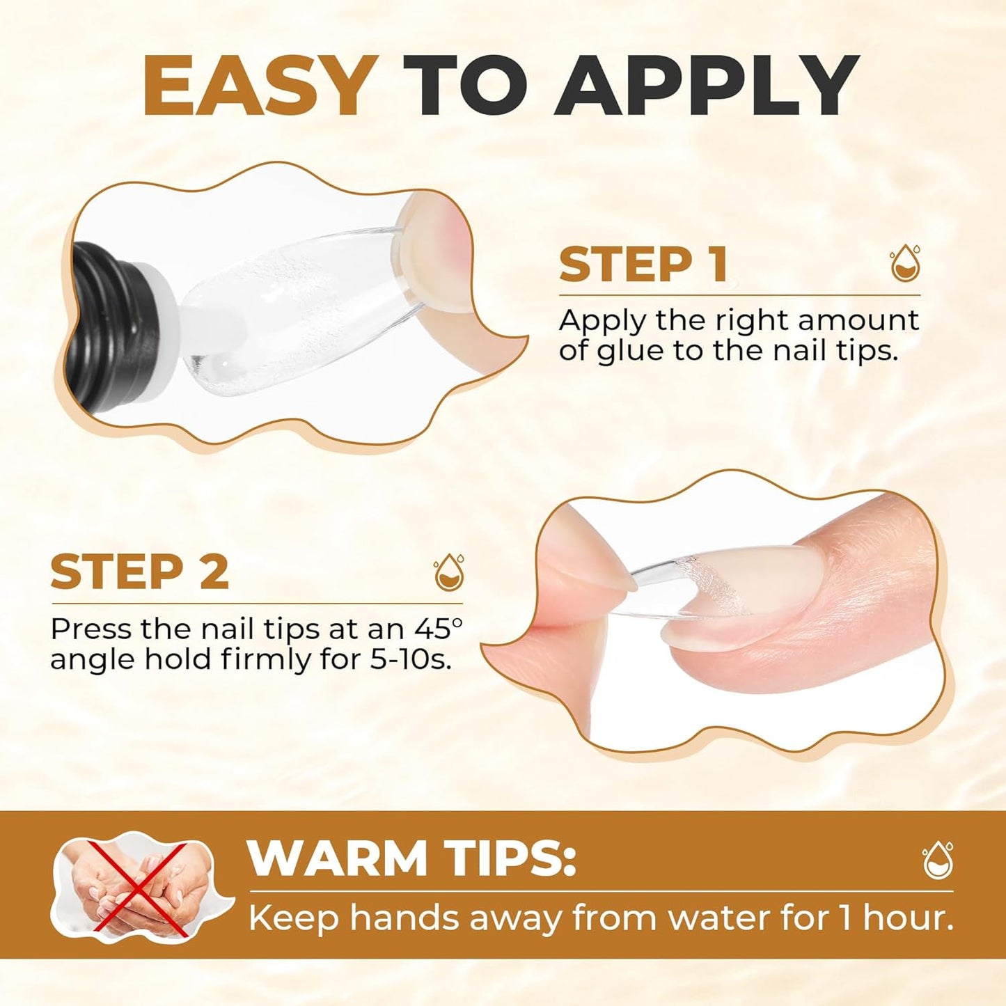 UNA GELLA Quick Drying Super Nail Glue for Press On Nails, Acrylic Nails & Nail Tips No Lamp Need Press On Nails Glue Drip Use with Opener（5ML） Long Lasting for DIY Nail Art-BrightBean Baby