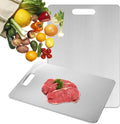 Katuchef Titanium Cutting Board - Upgraded 100% Pure Titanium Cutting Boards for Kitchen Non Toxic, Double-Grade Hygiene Durable Non Moldy Dishwasher Safe Meat Fruit Metal Board (3PC S+L+XL)