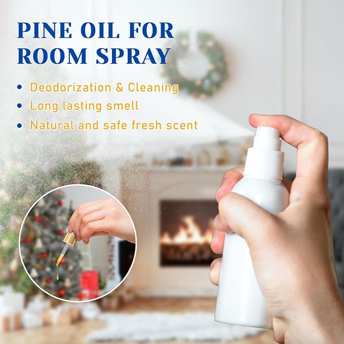 HIQILI Pine Needle Essential Oil, Strong Fresh Woody Fragrance for Better Breath Used with Aromatherapy Diffuser, Soap Candle Making Scent, DIY Perfume, Beard Shave and Cleaning Spray - 30ml-BrightBean Baby