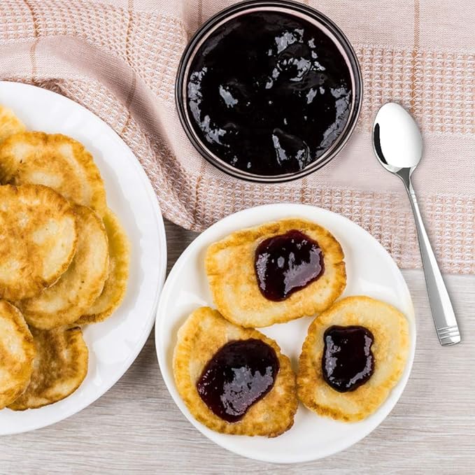 12 Pieces Small Stainless Steel Spoons, Stainless Steel Teaspoon Set