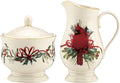 Lenox 847266 Winter Greetings Sugar & Creamer Set, Christmas & Holiday Hosting