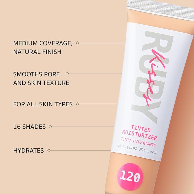 Ruby Kisses Tinted Moisturizer, Hydration, Calm & Revitalize Skin, Skin Perfecting, Blur Pores & Fine Lines, Natural Finish & All-Day Comfort Wear (Classic Ivory)-BrightBean Baby