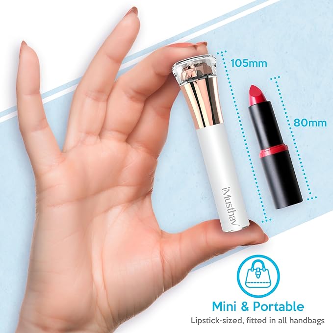 Facial Hair Remover for Women Painless Flawless Electric Razor Epilator Trimmer Shaver with 18K Gold-Plated, 16mm Dual Ring Floating Head, USB Rechargeable, 360° LED for Face Lip Hair Removal-BrightBean Baby