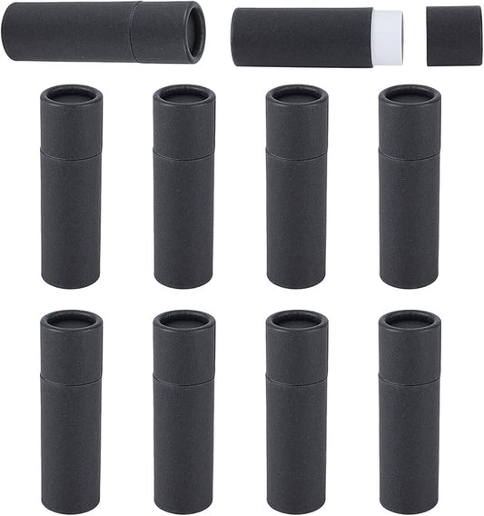 NICENEEDED 10 Pcs Paperboard Lip Balm Tubes, Paper Lipstick Tube, Cardboard Empty Lip Gloss Container Solid Perfume Tube Cosmetic Box for DIY Lip Gloss Balm Chapstick-BrightBean Baby