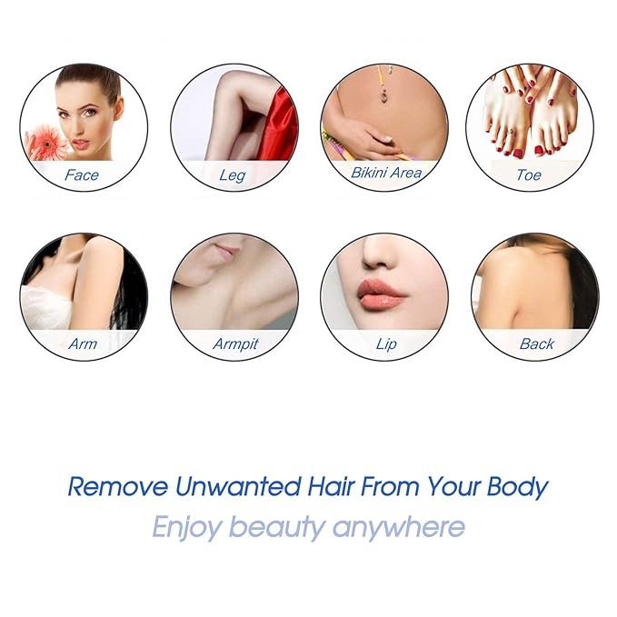 Hard Wax Beads for Hair Removal, Yovanpur Wax Beads for Sensitive Skin, Har Wax Beans for Coarse Hair, Waxing beads for Face, Eyebrow, Body, Bikini, Brazilian At Home 300g (10 Oz)/bag (Blue)-BrightBean Baby