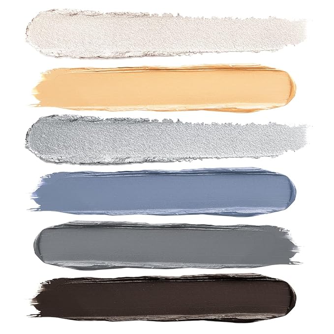 Blue Eyeshadow Stick Makeup 6PCS Set, Metallic Shimmer Matte Cream Eye Shadow Palette Eyeliner Brightener Pencil Crayon - Mermaidcore-BrightBean Baby