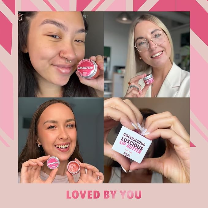 100% Natural Tinted Lip Butter Sleeping Lip Mask Clean Petroleum Free Lip Moisturizer and Conditioner for Dry Lips Intensive Lip Balm and Lip Therapy Skin Care with Mango butter (Light Pink)-BrightBean Baby