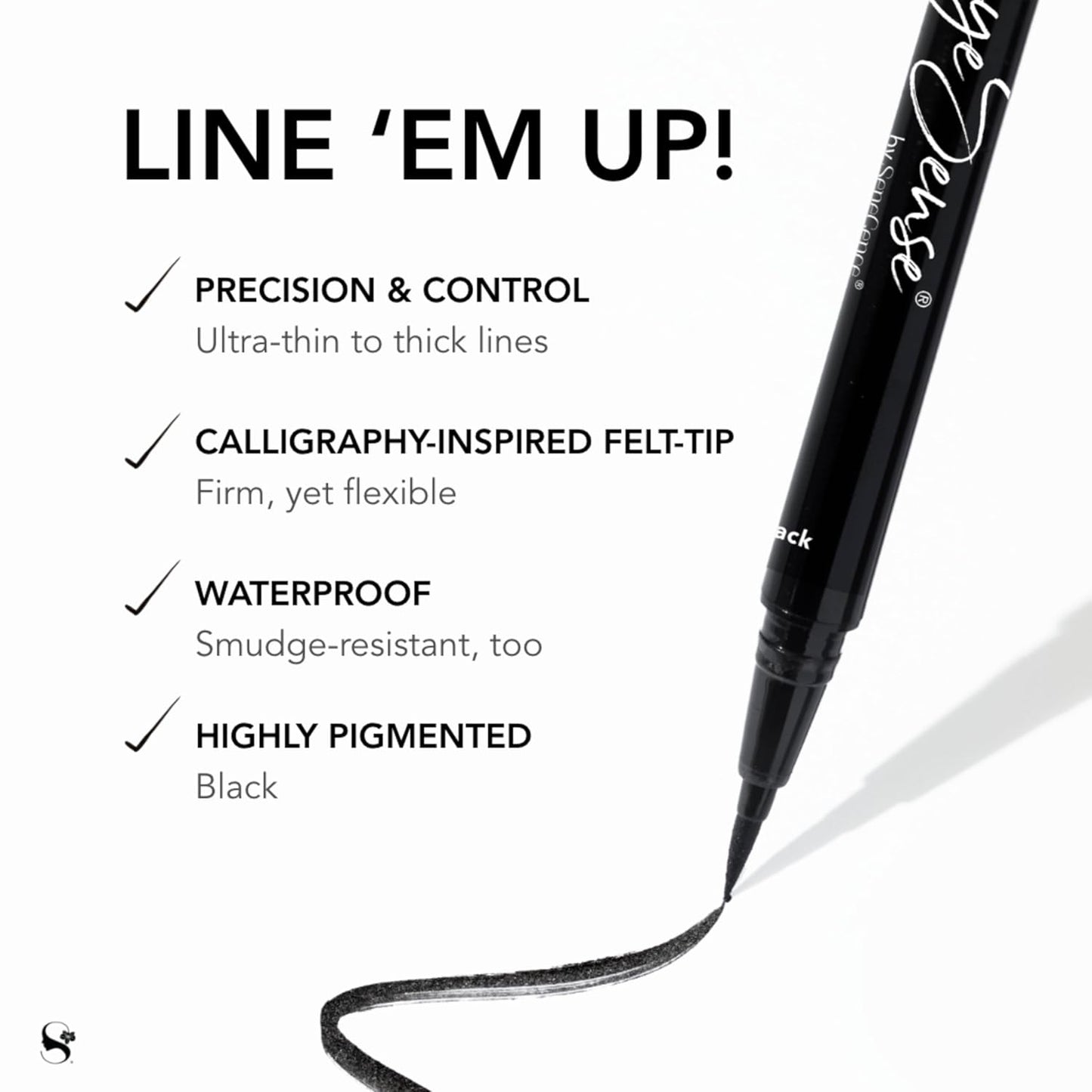 EyeSense Long-Lasting Liquid Eyeliner Pen - Black-BrightBean Baby