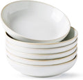 AmorArc 8.5'' Large Ceramic Pasta Bowls, 36oz Stoneware Pasta Serving Bowls Set of 6 for Kitchen, Wide Bowls for Pasta,Salad,Oatmeal, Microwave Safe, Reactive-Color
