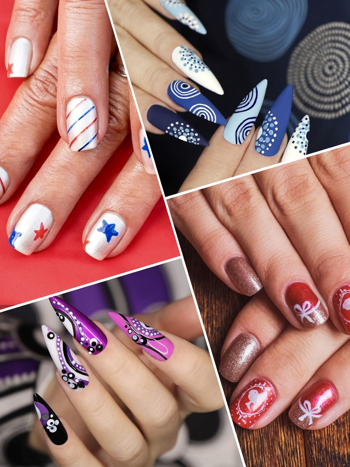 12 Color 3D Nail Art Pens Set, Kalolary Nail Point Graffiti Dotting Pen Drawing Painting Liner Brush for DIY Nail Art Beauty Adorn Manicure Tools-BrightBean Baby