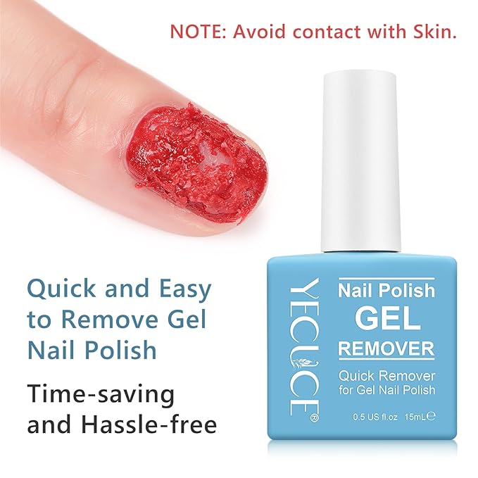 Gel Nail Polish Remover, Nail Polish Remover Tool Removing In 3-5Mins, Professional Remover Gels at Home, No Need Soaking or Wrapping-BrightBean Baby
