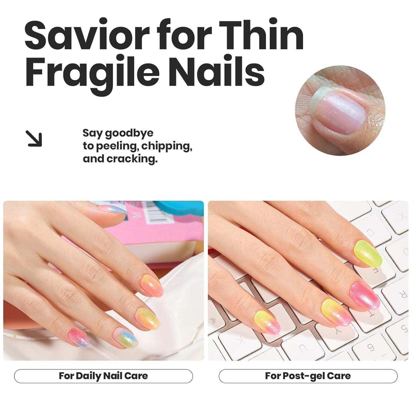 Beetles Neon Nail Polish Set, 6 Colors Glitter Nail Polish Kit Shimmer Pink Blue Green Yellow Orange Neon Fever Quick Dry Fingernail Polish Gifts for Women Salon DIY Manicure Kit-BrightBean Baby