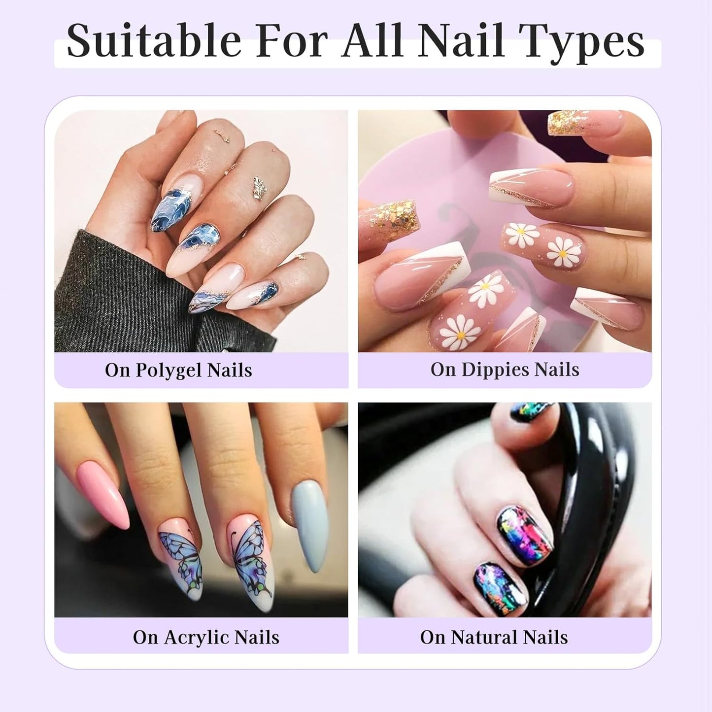 Nail Foil Glue Gel: 2Pcs Nail Art Foil for Foil Stickers Transfer Gel - 15ML Transfer Art Manicure DIY Enthusiasts Required LED Lamp Soak Off-BrightBean Baby