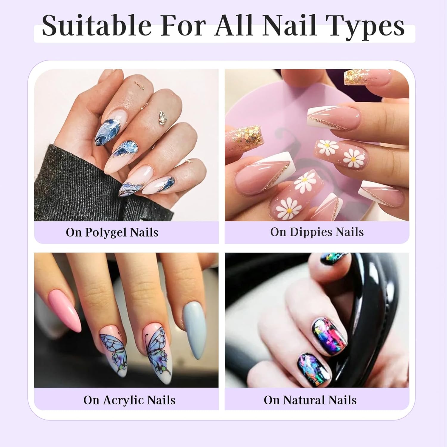 Nail Foil Glue Gel: 2Pcs Nail Art Foil for Foil Stickers Transfer Gel - 15ML Transfer Art Manicure DIY Enthusiasts Required LED Lamp Soak Off-BrightBean Baby