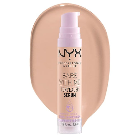 NYX PROFESSIONAL MAKEUP Bare With Me Concealer Serum, Up To 24Hr Hydration - Light-BrightBean Baby