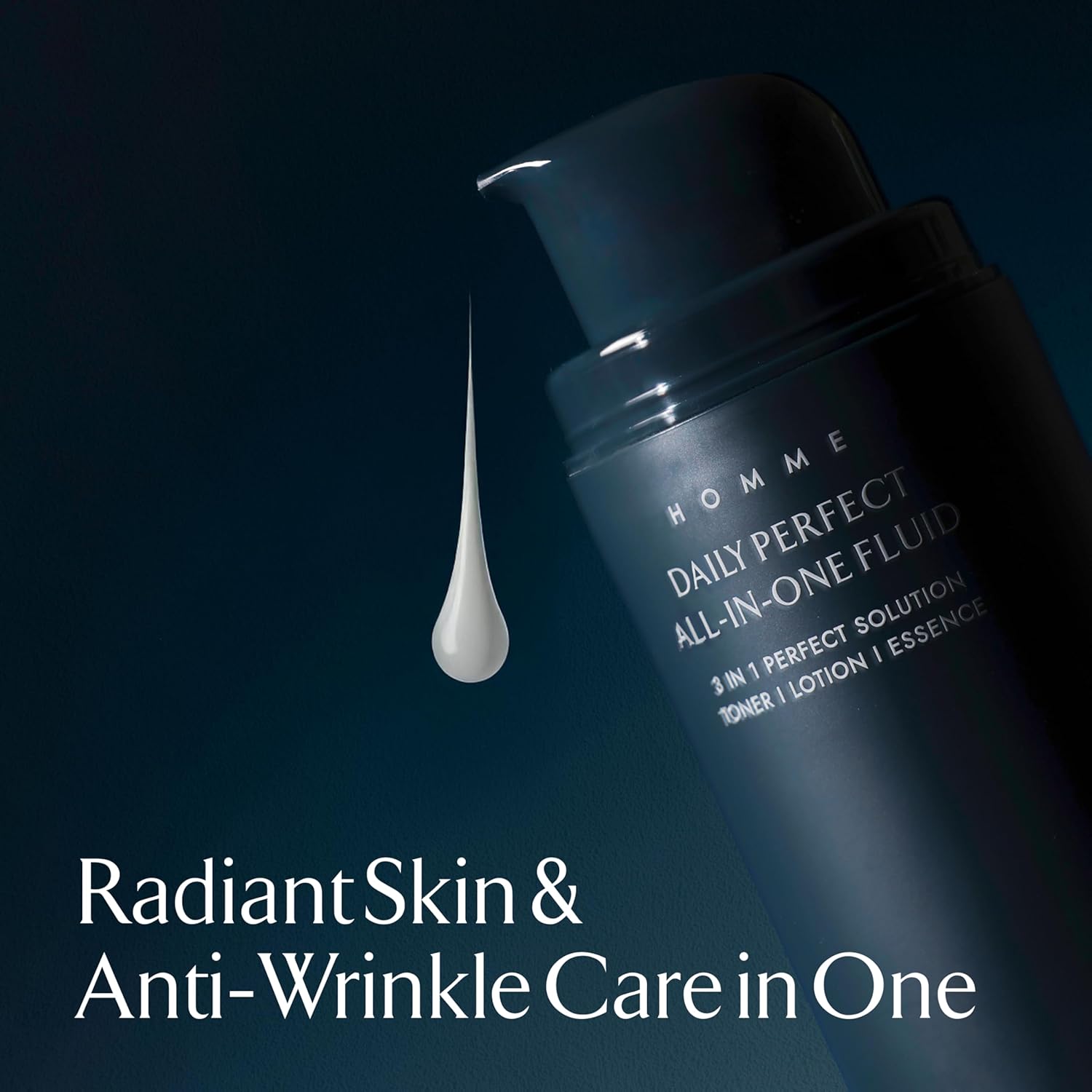 LA MUSE Homme Daily All-in-One Face Moisturizer for Men | 3-in-1 Toner, Lotion, Essence | Lightweight, Hydrating After-Shave Lotion for Oily & Sensitive Skin | Korean Skincare | Travel Size-BrightBean Baby