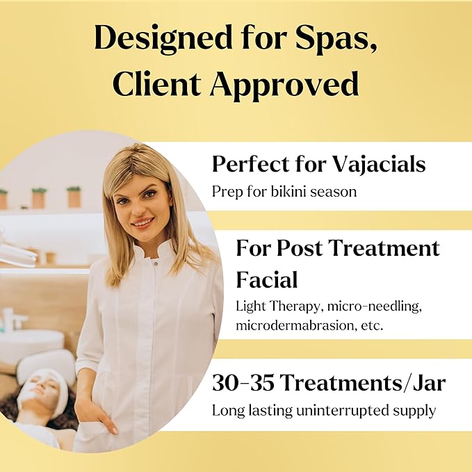 VogueNow Jelly Face Mask for Facials - 24K Gold Hydrating, Brightening & Nourishing Jelly Mask with Free Jade Roller & Spatula | Professional Hydrojelly Masks | Vajacial Jelly Mask Powder | 23 Oz Jar-BrightBean Baby