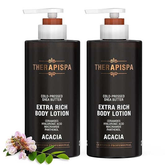 Scented Body Lotion for Women – Deep Hydration & Nourishing Moisturizer with Shea Butter, Ceramides & Panthenol to Soften & Strengthen Extremely Dry Skin (Acacia, 17.0 fl oz)-BrightBean Baby