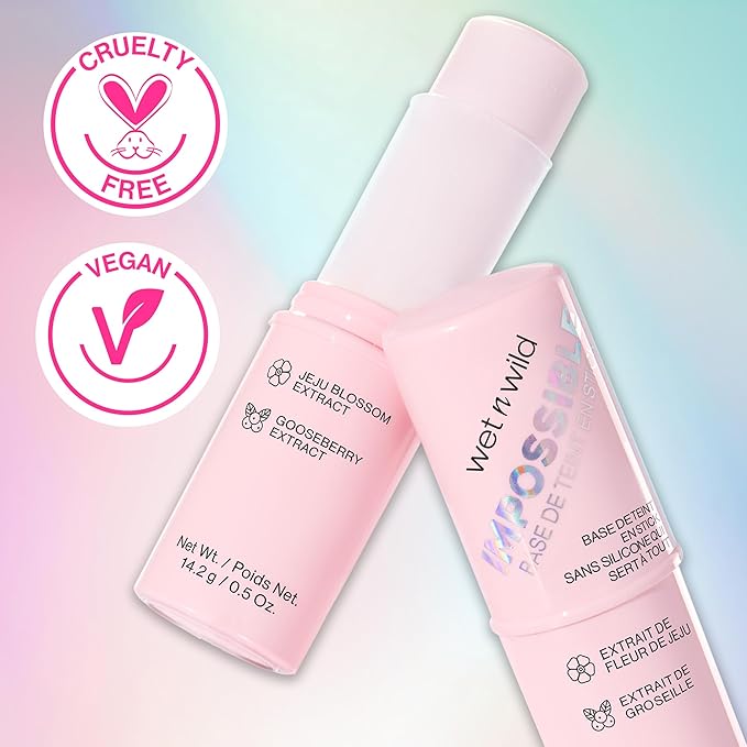 wet n wild Impossible Primer Stick, Enriched with Gooseberry & Jeju Blossom for a Brightening Durable Makeup Base, Vegan & Cruelty-Free-BrightBean Baby
