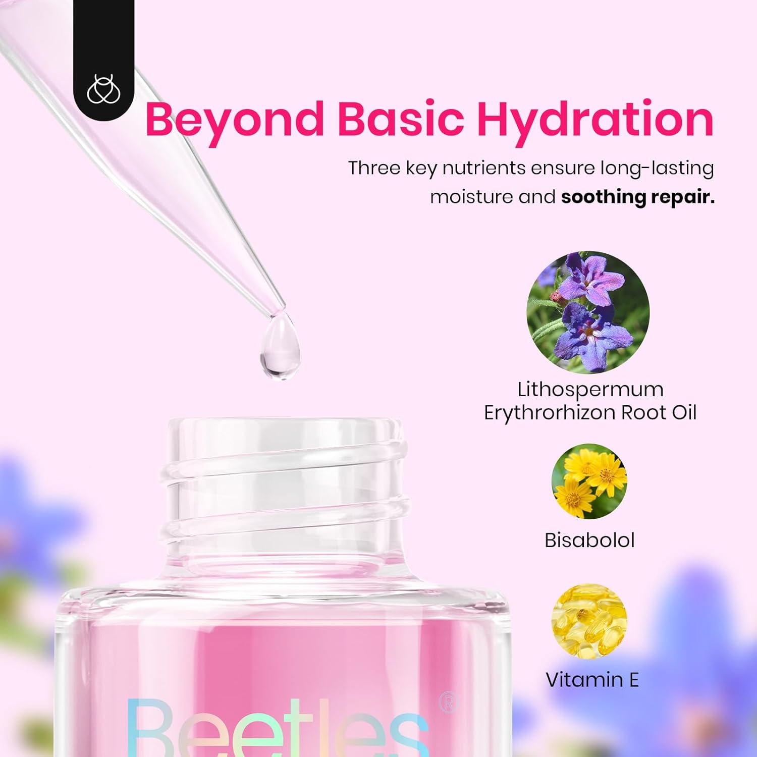 Beetles Cuticle Oil For Nails - 20ml Nail Care Strengthener Oil Stronger Nails Spa and Hand Manicure Essentials Damaged Cuticles for Repaired Thin Nails Nourish Home Nail Gfit for Women-BrightBean Baby