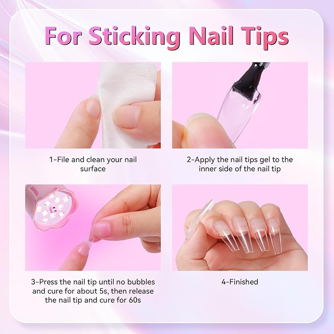 Makartt UV LED Nail Lamp - Mini UV Light for Gel Nails Polish Fast Curing Goosenecks Lamp 30W Rechargeable LED Nail Light Nail Dryer with 4 Timers & Auto Sensor for Salon Home DIY Use-BrightBean Baby