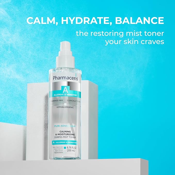 Calming Mist Toner, Soothing & Hydrating Face Mist for Sensitive & Allergy-Prone Complexion; Restores pH, Refreshes & Supports Skin’s Barrier & Microbiome Puri-SENSILIQUE, 6.76 fl oz-BrightBean Baby