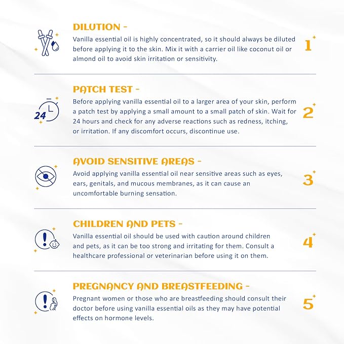 HIQILI 1 Fl Oz Vanilla Essential Oil, Undiluted Natural Strong Fragrance Add in Skin Perfume, Unscented Lotion, Candle Soap Making Scent, Relax at Home with Diffuse Warm Sweet Aroma-BrightBean Baby