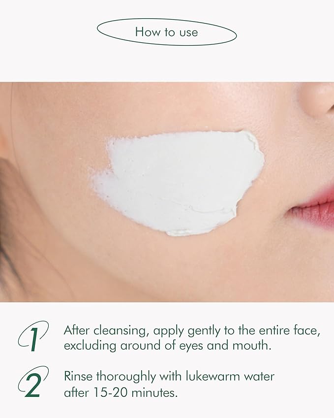 SKINCURE Vegan Seaweed Mud Mask, Korean skincare Blackhead Remover Clay Mask for Pore Cleansing with Kaolin & Bentonite, Oil Control & Gentle Exfoliation, 3.5oz-BrightBean Baby