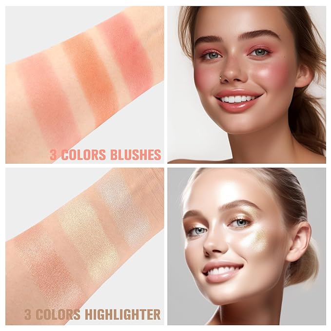 Professional Makeup Kit for Women Girl Full Kit with Mirror 60 Colors All in One Make up Gift Set Included Eyeshadow,Blusher,Highlighter,Compact Powder,Brow Powder,Lipstick,Glitter,Eyeliner,Mascara 01-BrightBean Baby