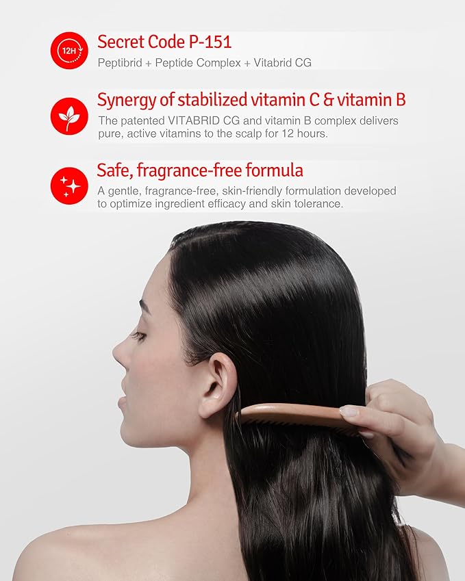 Scalp+ Shampoo for DHT Blocker, Hair Loss Relief - Moisture Anti-Aging Thickening Volumizing Fortifying & Repairing Hair Strength Fuller Hair with Vitamin C, Peptides, Biotin, 10.14 fl.oz.-BrightBean Baby