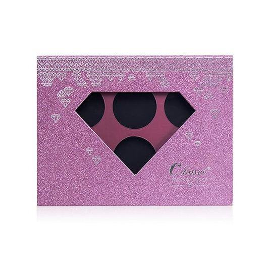 Medium-Sized Magnetic Makeup Palette with Diamond-Shaped Transparent Window-BrightBean Baby