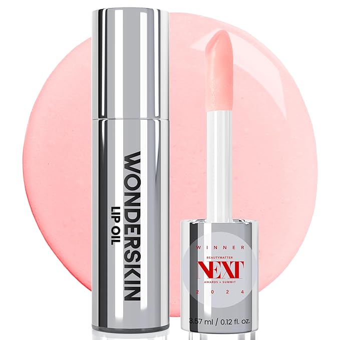 Wonderskin Lip Oil Rehab Serum - Tinted Lip Oil, Hydrating, Moisturizing, and Non-Sticky Coral Pink Tint Serum for Dry Lips (Lover)-BrightBean Baby